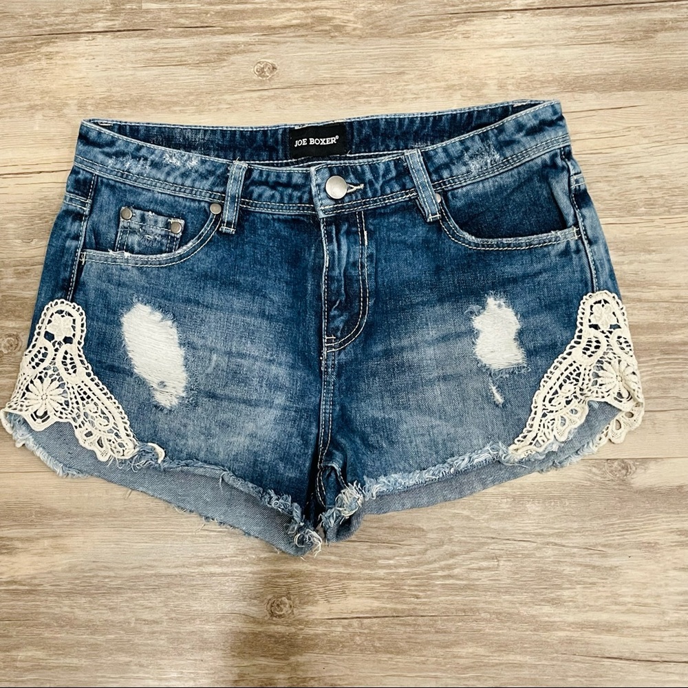 Joe Boxer Lace Jean shorts